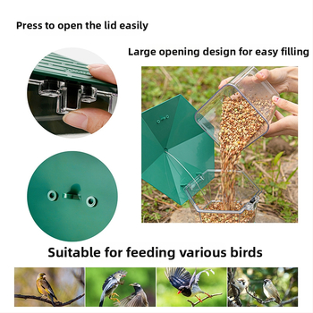 Tuomei linnutoitja – plastikust, välistingimustes, rippuv