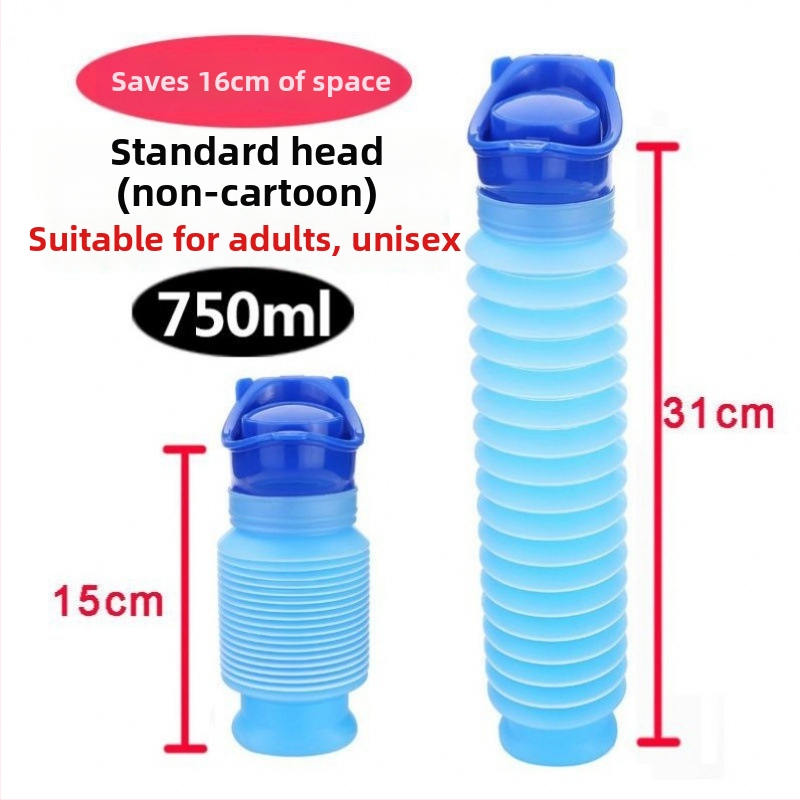 Täiskasvanutele mõeldud erakorraline uriinipudel autos kasutamiseks, kaasaskantav seisev uriinikauss, PE materjal, maht <500 ml, lekkekindel