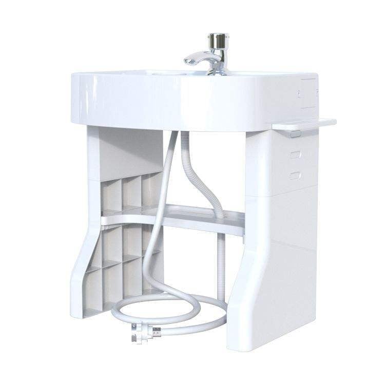 OUNINBEAR Детска стояща мивка за миене на ръце и лице с тренировка за миене на зъби — PP пластмаса; печат на лого; персонализиране; лицензиран частен етикет