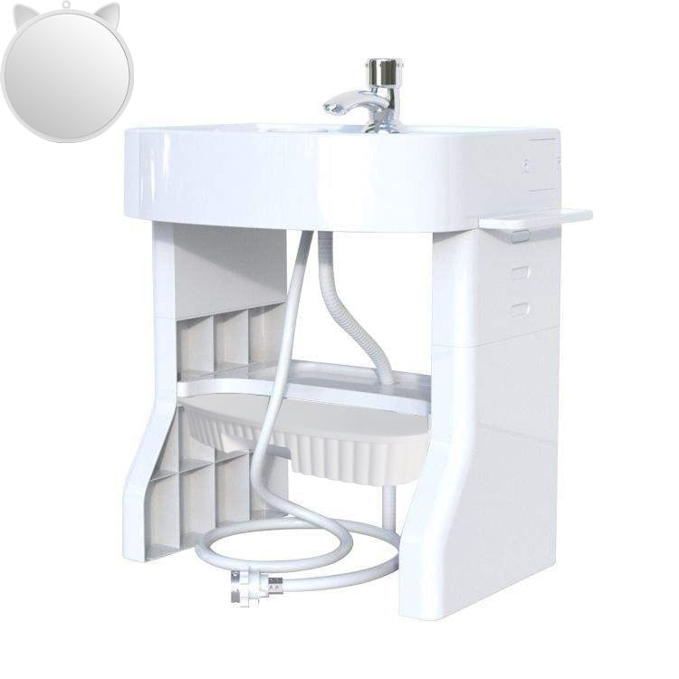 OUNINBEAR Детска стояща мивка за миене на ръце и лице с тренировка за миене на зъби — PP пластмаса; печат на лого; персонализиране; лицензиран частен етикет