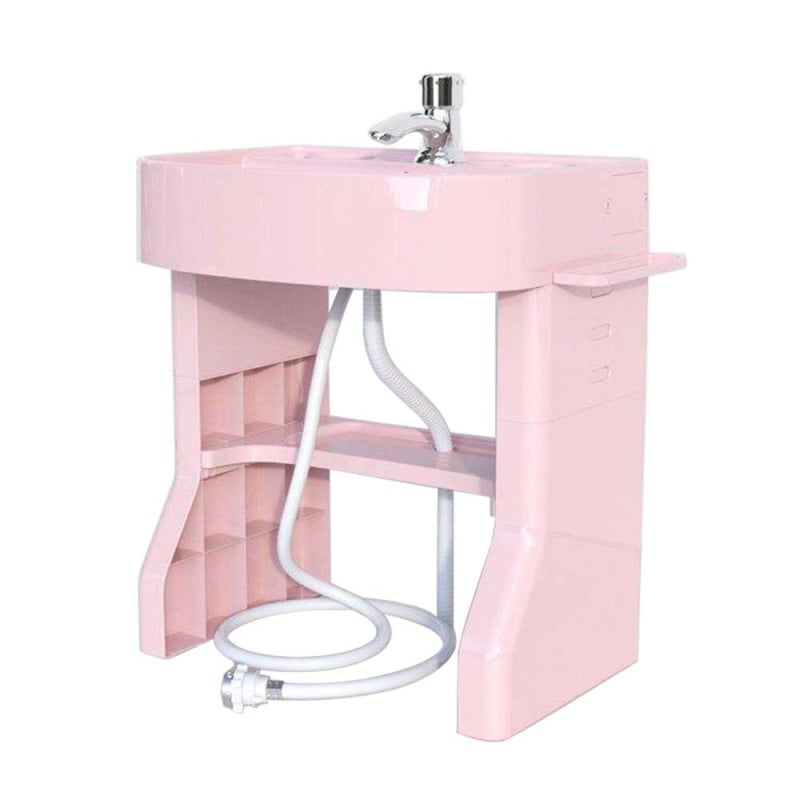 OUNINBEAR Детска стояща мивка за миене на ръце и лице с тренировка за миене на зъби — PP пластмаса; печат на лого; персонализиране; лицензиран частен етикет