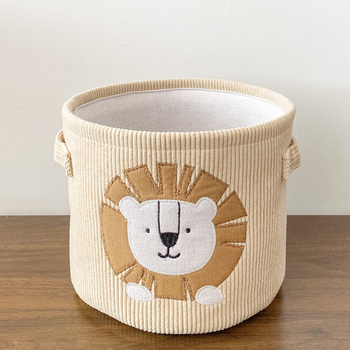 Платнен кош за пране и съхранение с карикатурен дизайн, модерен минималистичен стил, подходящ за дрехи, играчки и други вещи