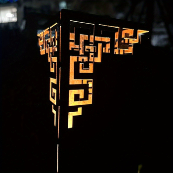 Железна градинска колона-украса, Железна цветна аранжировка, Класически китайски стил, За дом и градина