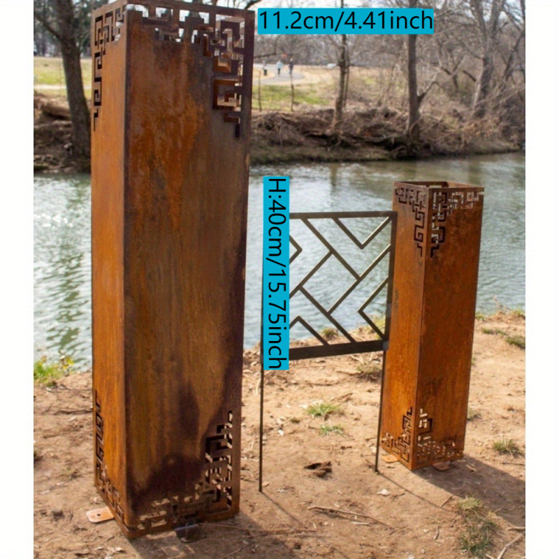 Железна градинска колона-украса, Железна цветна аранжировка, Класически китайски стил, За дом и градина