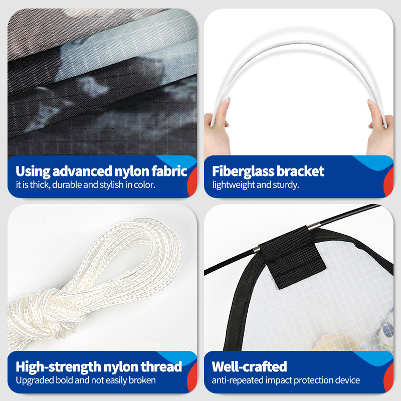 Кайт с твърди крила за отблъскване на птици, плат с каре, каркас от фибростъкло, произход: Weifang, персонализиране