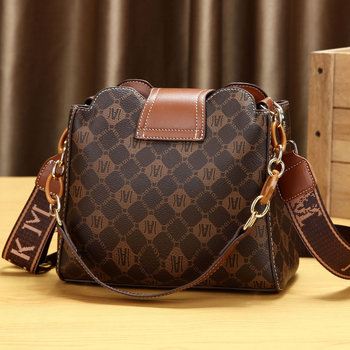 Yinximan Bucket Bag - PU Δέρμα, Αστικός Μινιμαλιστικό Στυλ, Κλείσιμο με Κλειδαριά