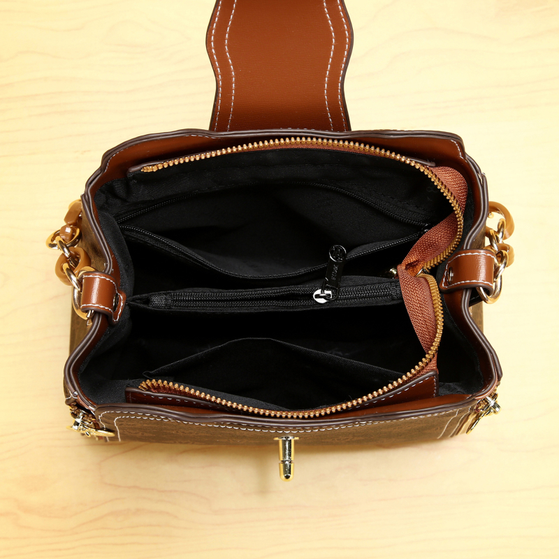 Yinximan Bucket Bag - PU Δέρμα, Αστικός Μινιμαλιστικό Στυλ, Κλείσιμο με Κλειδαριά