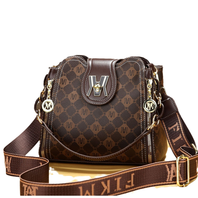 Yinximan Bucket Bag - PU Δέρμα, Αστικός Μινιμαλιστικό Στυλ, Κλείσιμο με Κλειδαριά