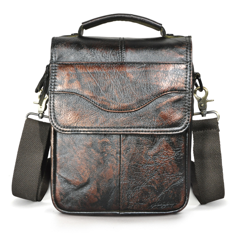 Meeste messenger-kott ehtsast nahast, esimese kihi veisnahast, pettuste kaitse, vooder polüester-puuvill