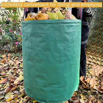 Събираща торба за листа CQ-01, цилиндрична, PP, сгъваема, за външни условия