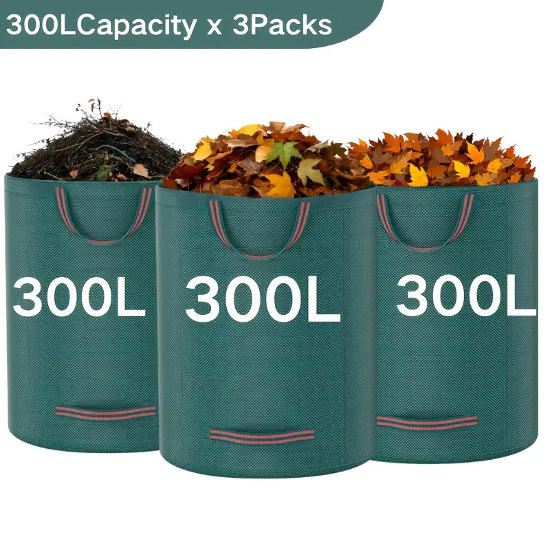 Събираща торба за листа CQ-01, цилиндрична, PP, сгъваема, за външни условия