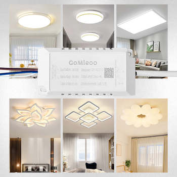 GM Неизолирано захранващо устройство за таванна LED лампа с 2.4G дистанционно управление за двуцветни таванни лампи