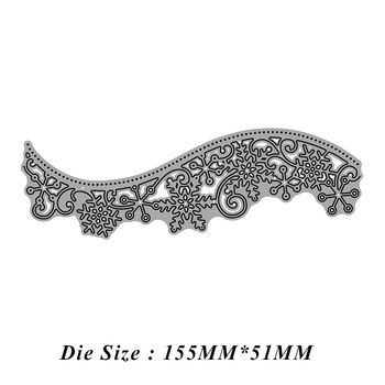 Снежинкова дантелена матрица за изрязване - Желязо, Геометрия, Гравиране, За домашна употреба