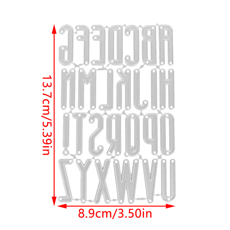 DC-2608 Нож за щамповане: букви A-Z, декоративен нож-форма, карбонова стомана, метал, модерен стил