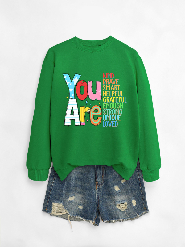 Hanorac dama din bumbac, croială lejeră, guler rotund, mâneci lungi, lungime medie, imprimeu, amestec bumbac-poliester