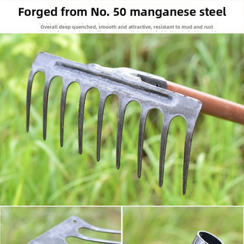 Täielikult terasest, kõvenenud, integreeritud lame harja mulla lahtiharimiseks