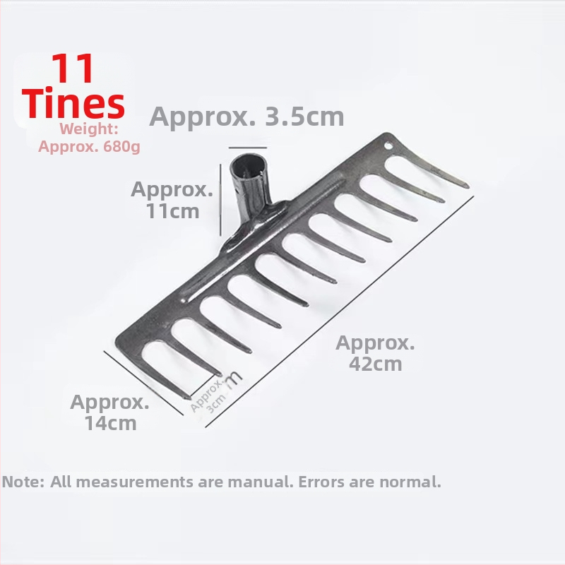 Täielikult terasest, kõvenenud, integreeritud lame harja mulla lahtiharimiseks