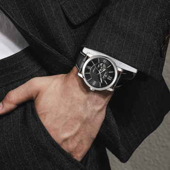 FORSINING автоматичен механичен часовник с турбийон, светещ, водоустойчив, корпус от сплав