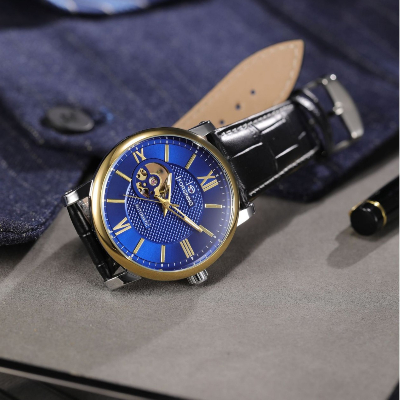 FORSINING автоматичен механичен часовник с турбийон, светещ, водоустойчив, корпус от сплав