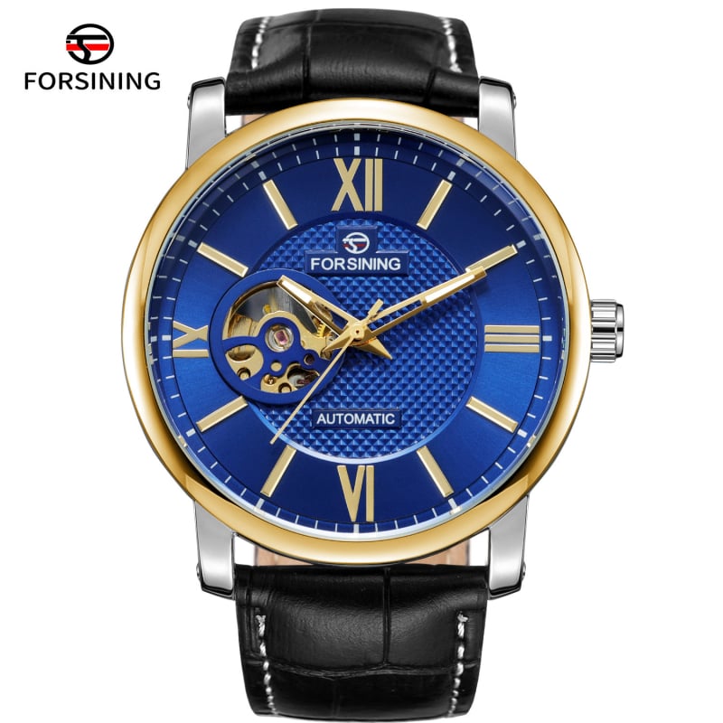 FORSINING автоматичен механичен часовник с турбийон, светещ, водоустойчив, корпус от сплав