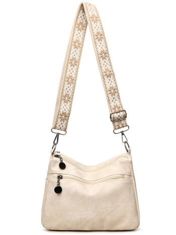 Õlakott PU materjalist, linnaline lihtne stiil, horisontaalne ruudu kujuline, tõmblukuga sulgemine, sisemine tõmblukk tasku