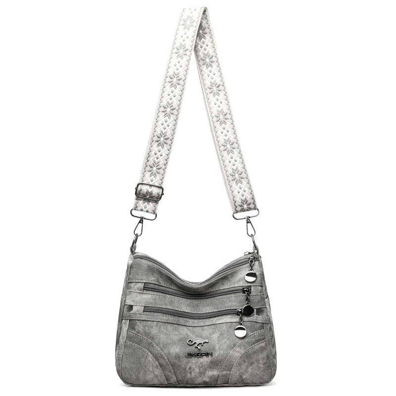 Õlakott PU materjalist, linnaline lihtne stiil, horisontaalne ruudu kujuline, tõmblukuga sulgemine, sisemine tõmblukk tasku