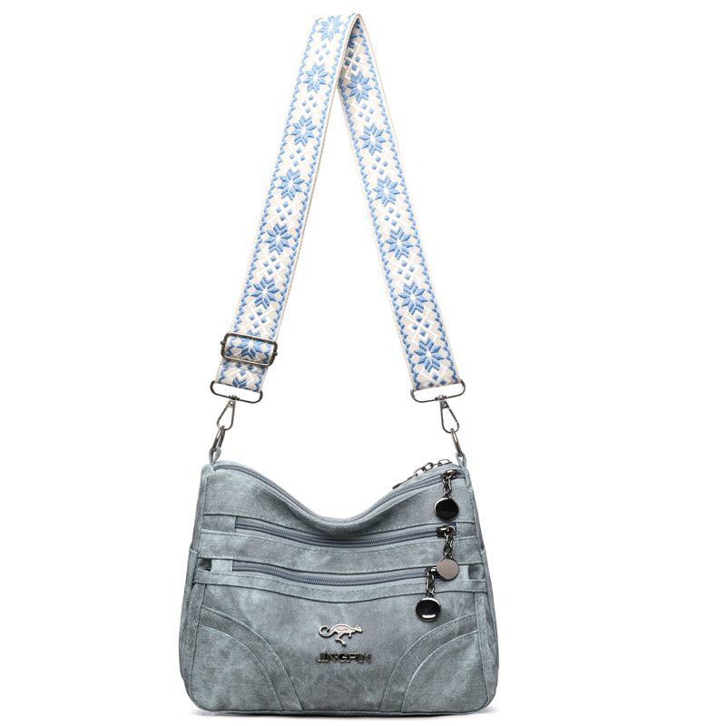 Õlakott PU materjalist, linnaline lihtne stiil, horisontaalne ruudu kujuline, tõmblukuga sulgemine, sisemine tõmblukk tasku