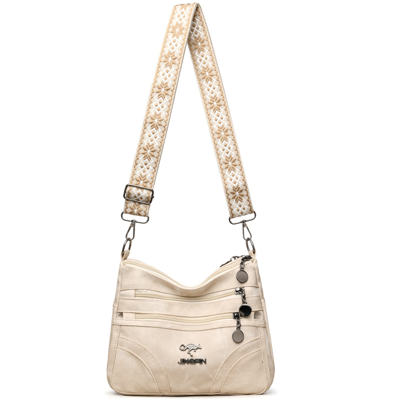 Õlakott PU materjalist, linnaline lihtne stiil, horisontaalne ruudu kujuline, tõmblukuga sulgemine, sisemine tõmblukk tasku