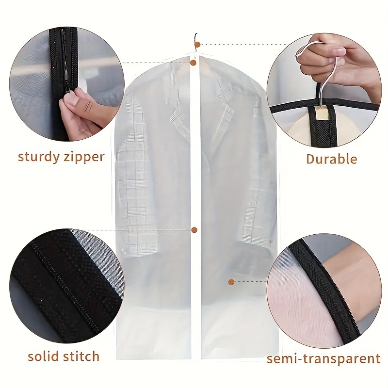 Чанта за прах за дрехи, PEVA материал, прост и модерен стил, прахо- и влагозащитна за гардероб