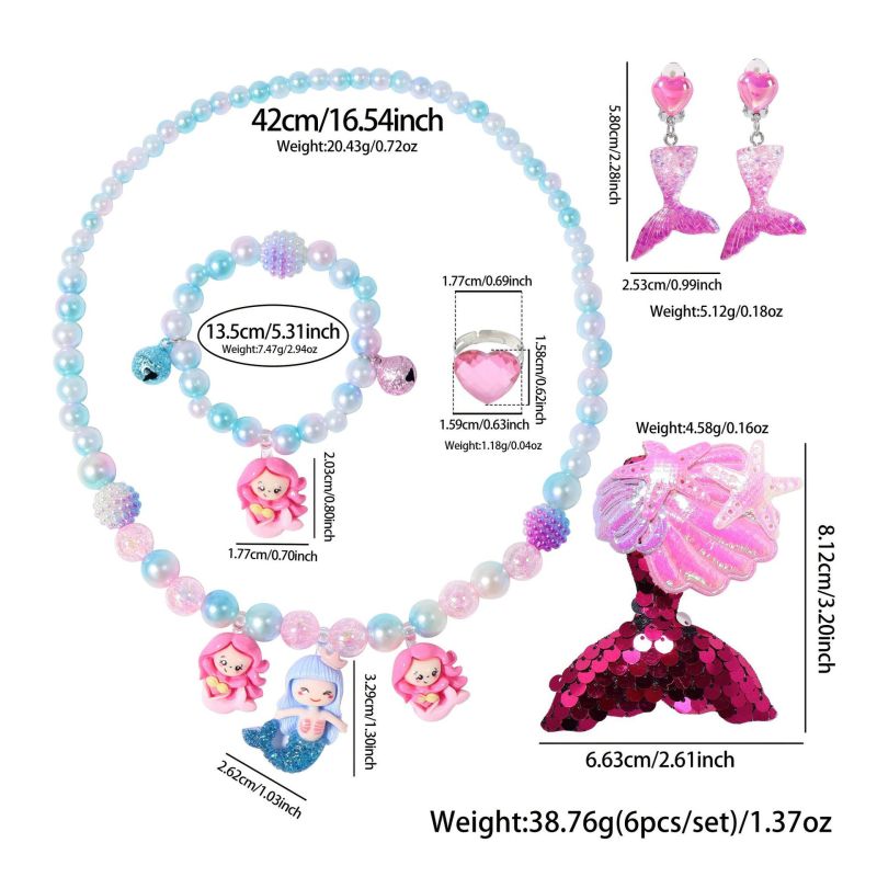 Комплект колие и гривна от мъниста с Vgold материал, реално позлатяване, низ от перли, U-образна форма