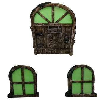 Sünteetilisest vaigust aiaskulptuur puu näoga disainiga välistingimustesse, karikatuurlik stiil