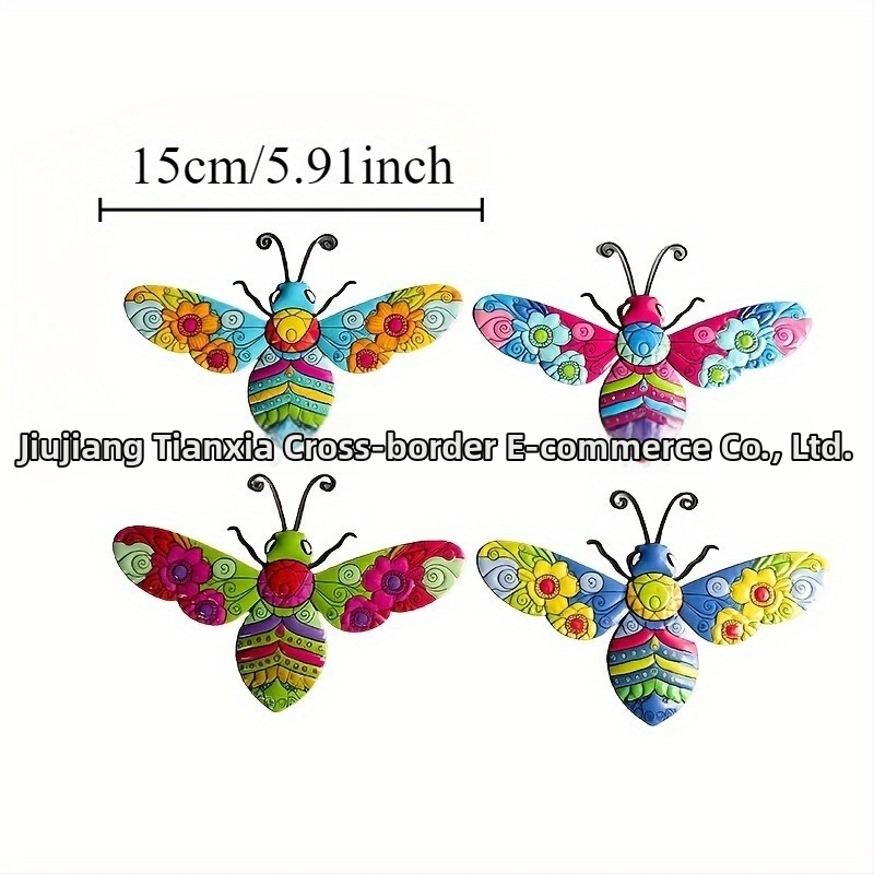 Puidust päikesega liblikate aiaseina seina kleeps – lame seina kleeps, 1 tk, dekoratiivne