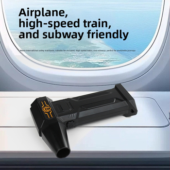 Wopada kaasaskantav käsiventilaator, sisseehitatud liitiumakuga, 5 kiirust, digitaalse ekraaniga, USB toide