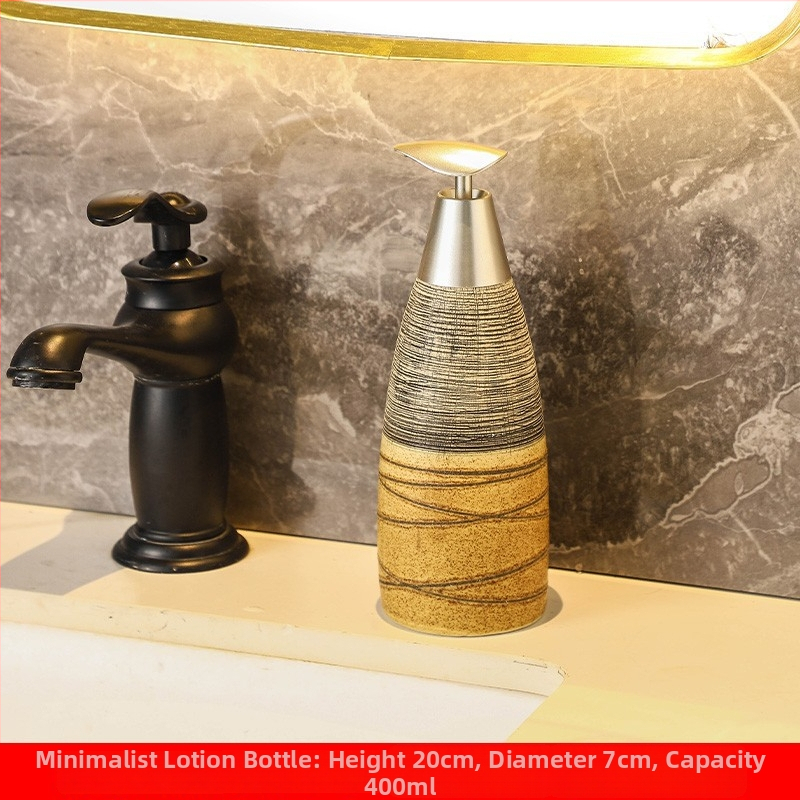 Kosmeetilise emulsiooni pudel — Euroopa stiilis, konusne, keraamiline