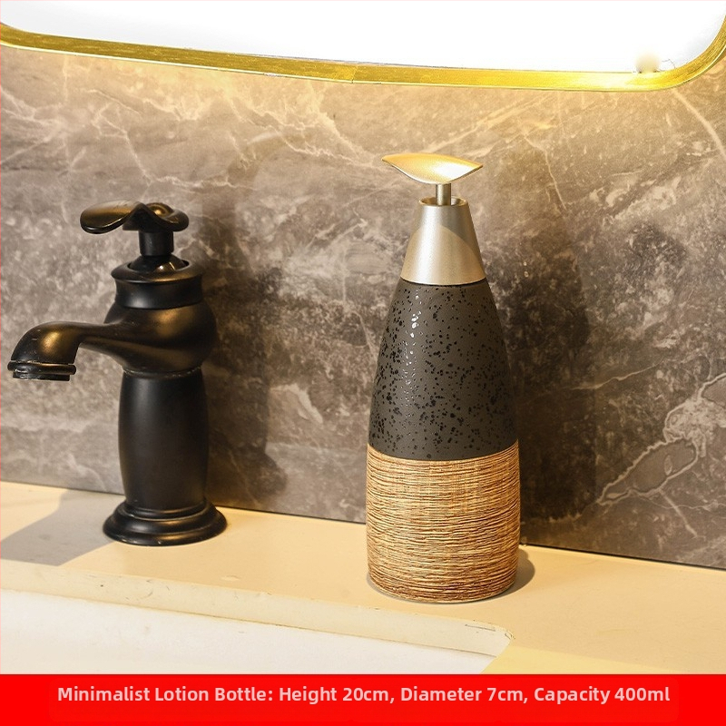 Kosmeetilise emulsiooni pudel — Euroopa stiilis, konusne, keraamiline