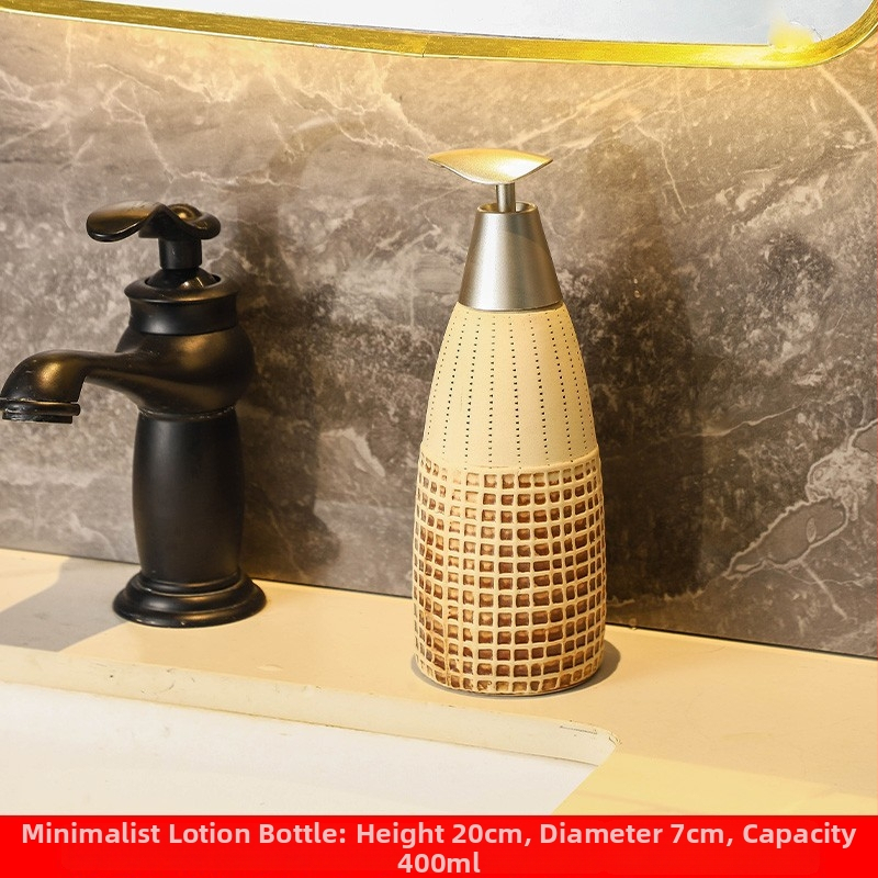 Kosmeetilise emulsiooni pudel — Euroopa stiilis, konusne, keraamiline