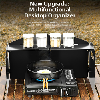 Väline pliidi tuulekindel - kokkupandav kaart-tüüpi tuulärritus, tsink-raud sulam, kaasaskantav ja tuulekindel