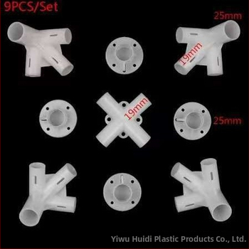 Huide plastikust telgi tarvikud, paksendatud PP materjal, 9/15/20-osade komplektid