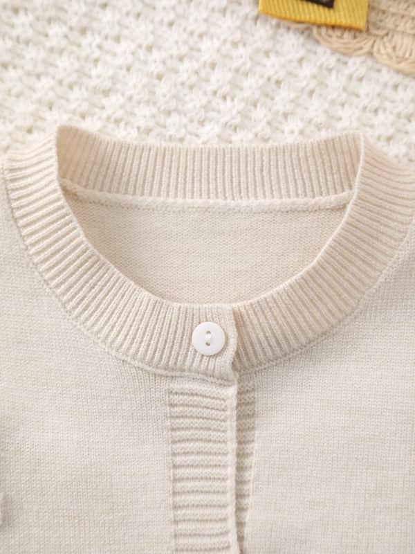 Παιδικό πουλόβερ με πλεκτή ύφανση για νεογέννητα, μακριά μανίκια, στρογγυλή λαιμόκοψη, σχέδιο ζώων, σύνθεση 50% βισκόζη / 28% πολυεστέρα / 22% πολυαμίδιο