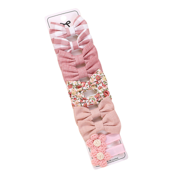 Bērnu matu klipu komplekts — spraudes ar lentas formu, duckbill tipa, rokdarbi, vecums 0–3 gadi