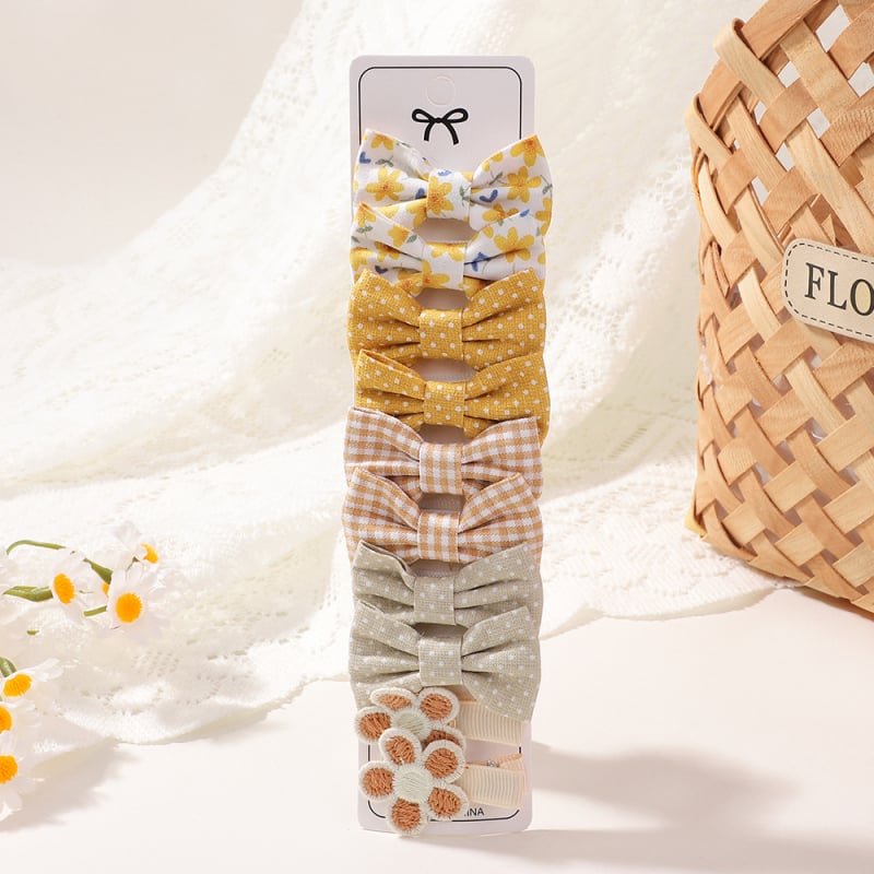 Bērnu matu klipu komplekts — spraudes ar lentas formu, duckbill tipa, rokdarbi, vecums 0–3 gadi