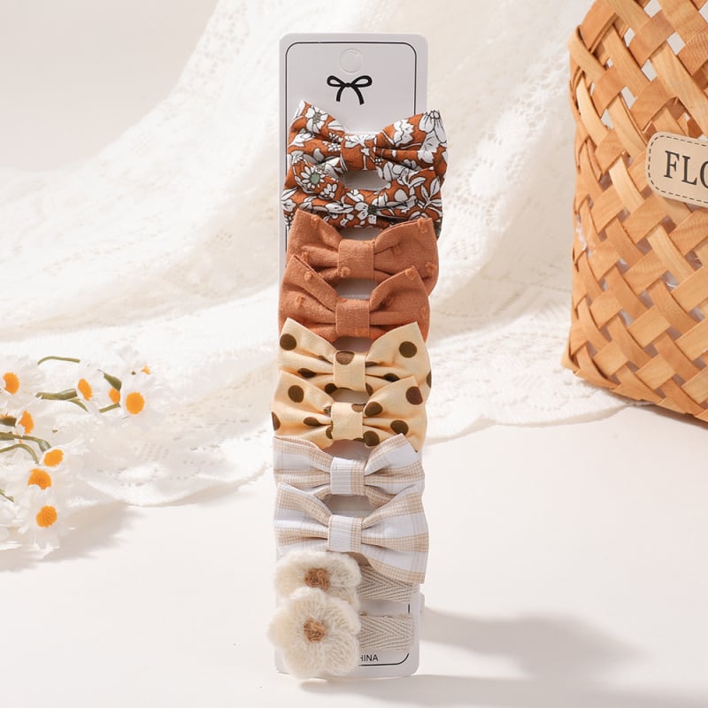 Bērnu matu klipu komplekts — spraudes ar lentas formu, duckbill tipa, rokdarbi, vecums 0–3 gadi