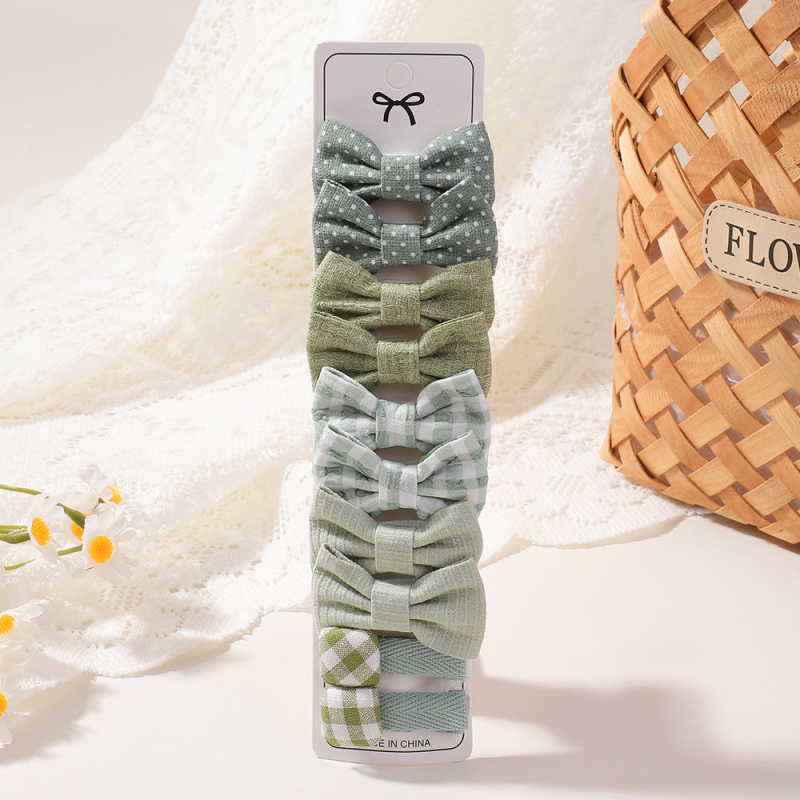 Bērnu matu klipu komplekts — spraudes ar lentas formu, duckbill tipa, rokdarbi, vecums 0–3 gadi