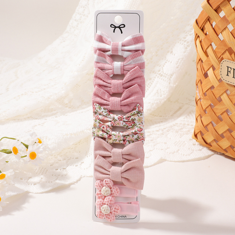 Bērnu matu klipu komplekts — spraudes ar lentas formu, duckbill tipa, rokdarbi, vecums 0–3 gadi