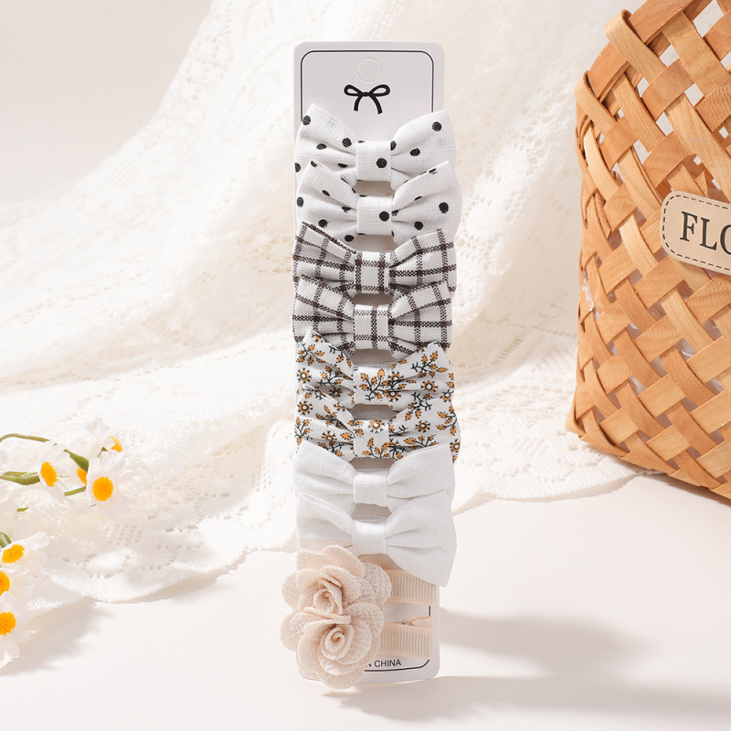 Bērnu matu klipu komplekts — spraudes ar lentas formu, duckbill tipa, rokdarbi, vecums 0–3 gadi