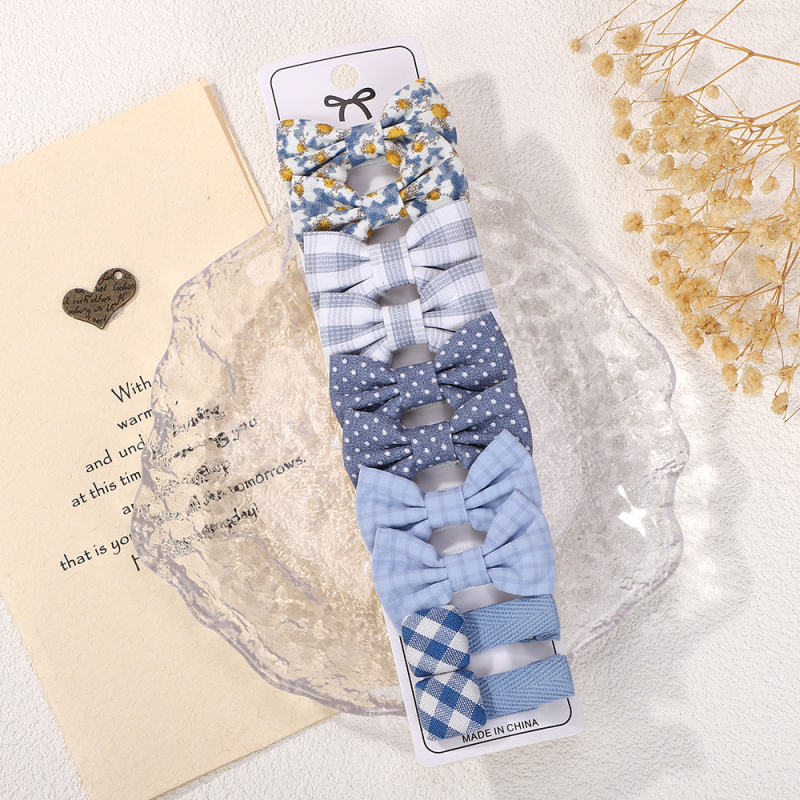 Bērnu matu klipu komplekts — spraudes ar lentas formu, duckbill tipa, rokdarbi, vecums 0–3 gadi