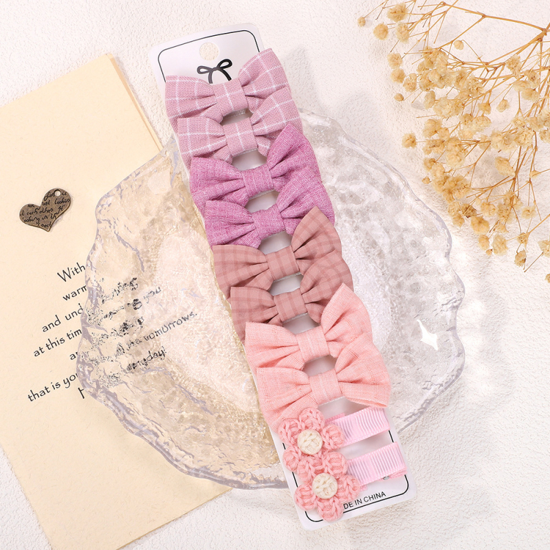 Bērnu matu klipu komplekts — spraudes ar lentas formu, duckbill tipa, rokdarbi, vecums 0–3 gadi