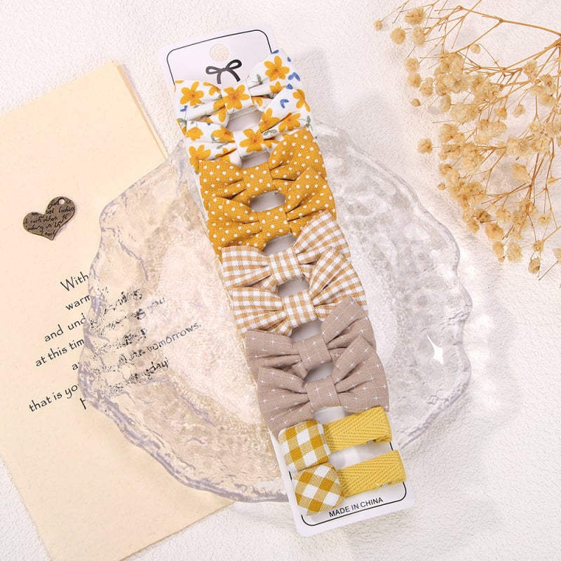 Bērnu matu klipu komplekts — spraudes ar lentas formu, duckbill tipa, rokdarbi, vecums 0–3 gadi