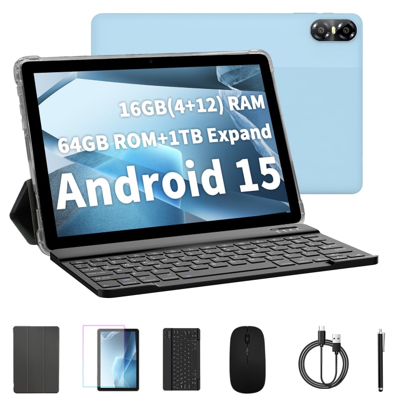 Бизнес таблет pritom E10 Set (Android, Octa-core, 64GB, 10.1-инчов екран, Wi‑Fi)