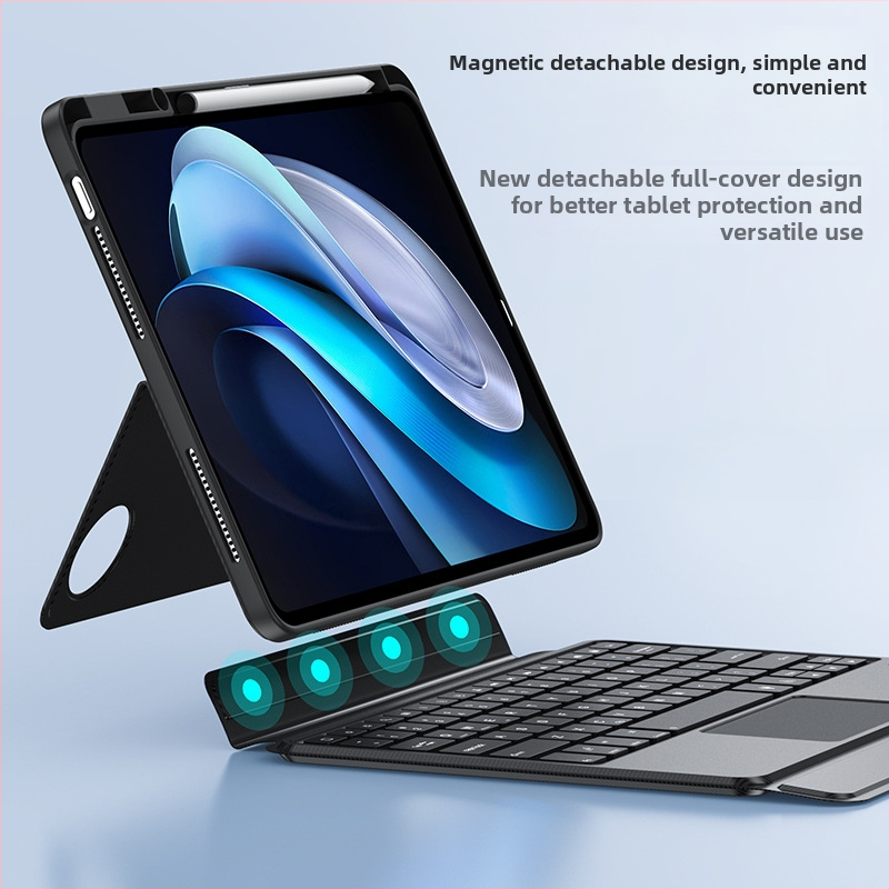 Vivopad5Pro planšetės klaviatūros apsauginė dėžutė su Bluetooth, IQOOPad ir rašiklio skyriumi